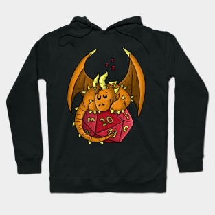 Cute Sleeping Dragon Funny Dungeons And Dragons DND D20 Lover Hoodie